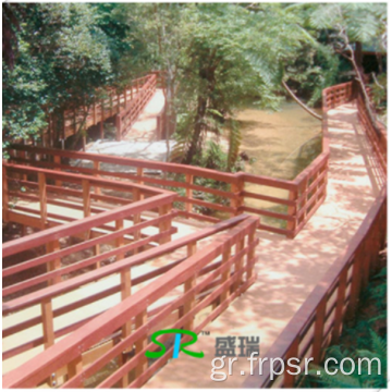 Υψηλής ποιότητας Fiberglass Foot Bridge Guardrail